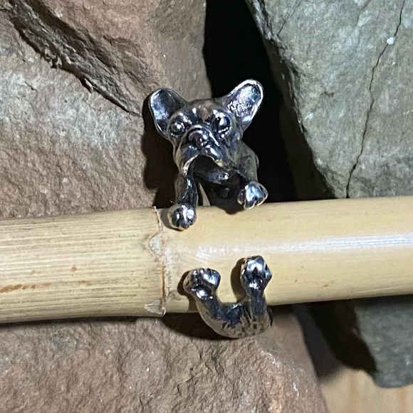 𝗡𝗘𝗪 French Bulldog Wrap Ring - Picture 2 of 5